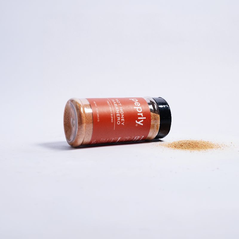 peprly Hot Honey Habanero sweet heat seasoning blend bottle