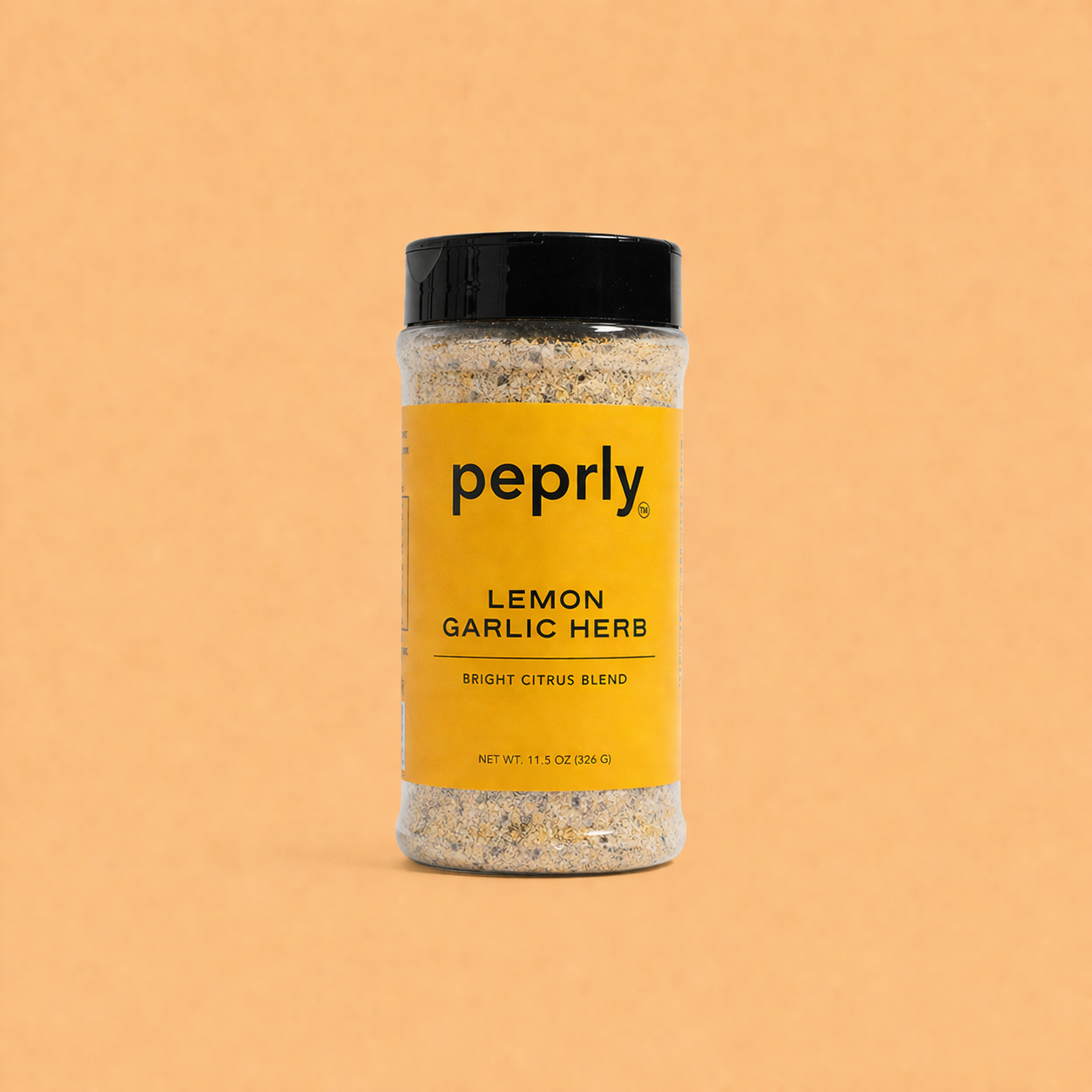 peprly Lemon Garlic Herb seasoning blend bottle